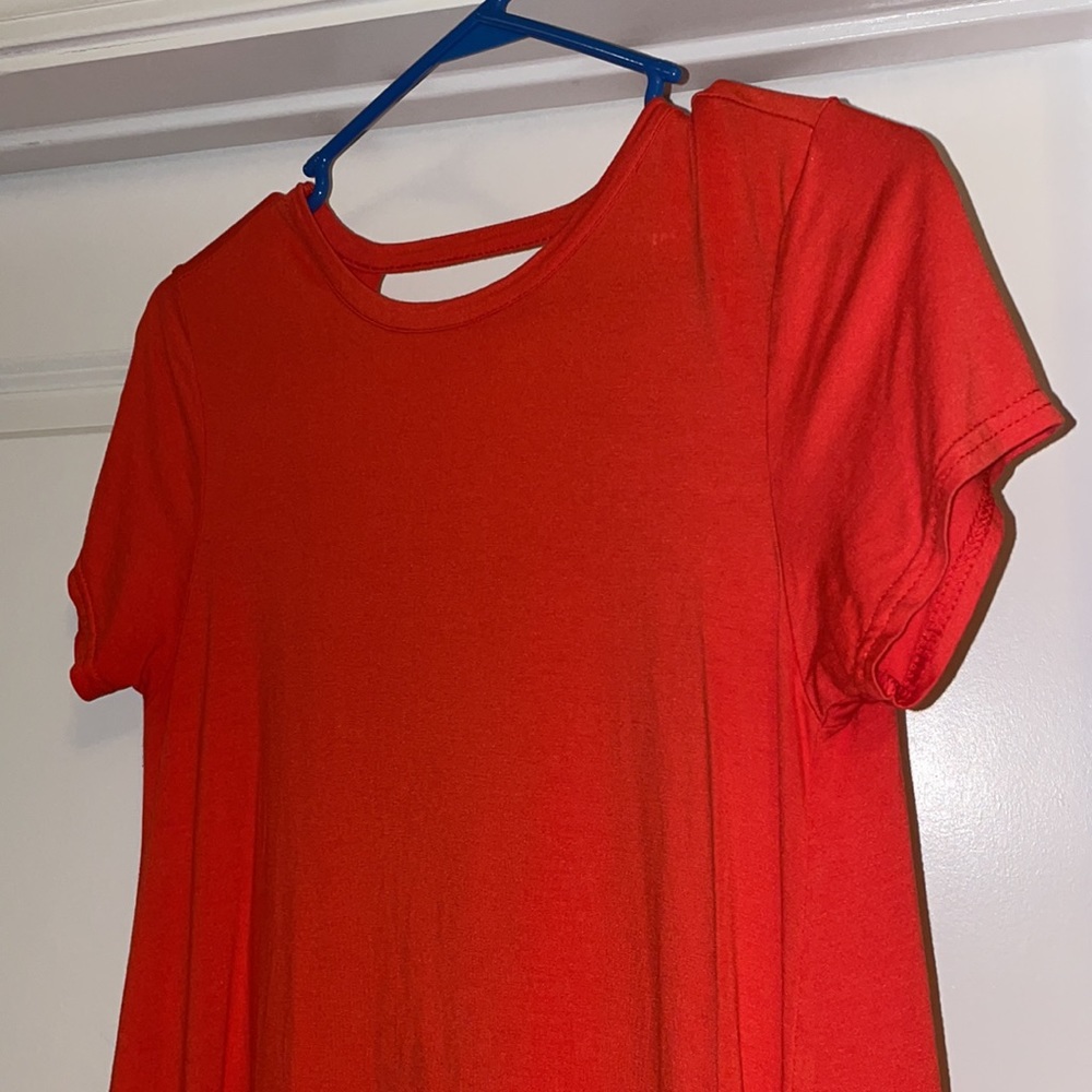 Boohoo Orange Tshirt Dress
